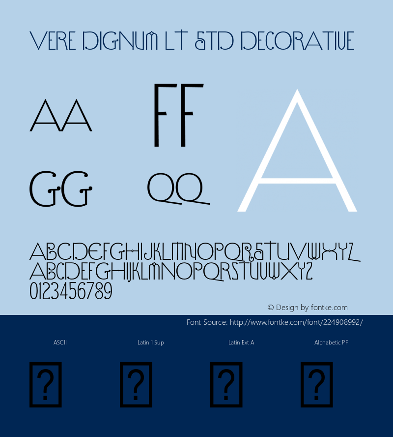 VereDignumLTStd-Decorative Version 2.100;PS 002.001;hotconv 1.0.38图片样张