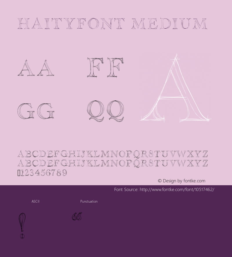 Haityfont Medium Version 001.000 Font Sample