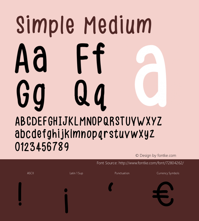 Simple Version 001.000 Font Sample