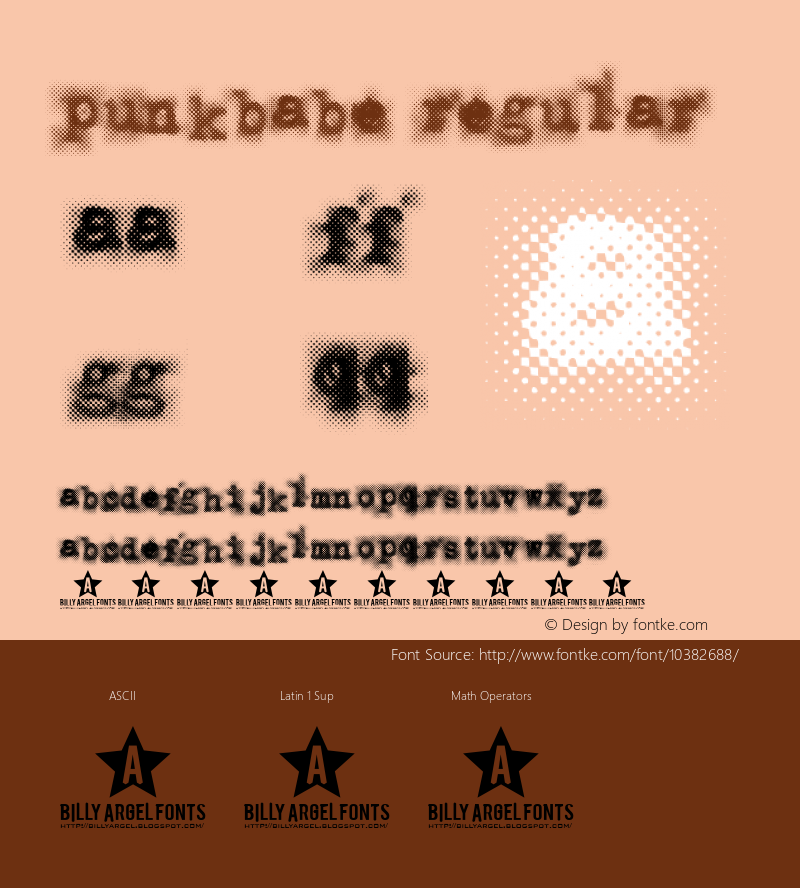 PUNKBABE Regular trial Font Sample