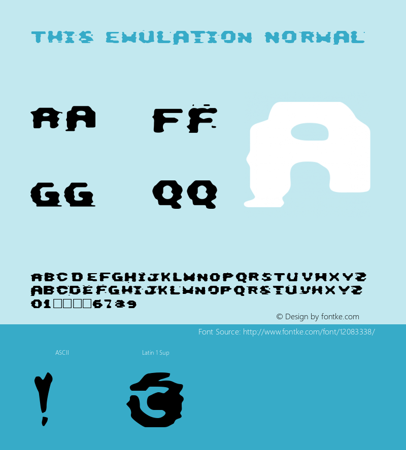 This Emulation Normal 1.0 Wed Jun 18 23:59:38 1997 Font Sample