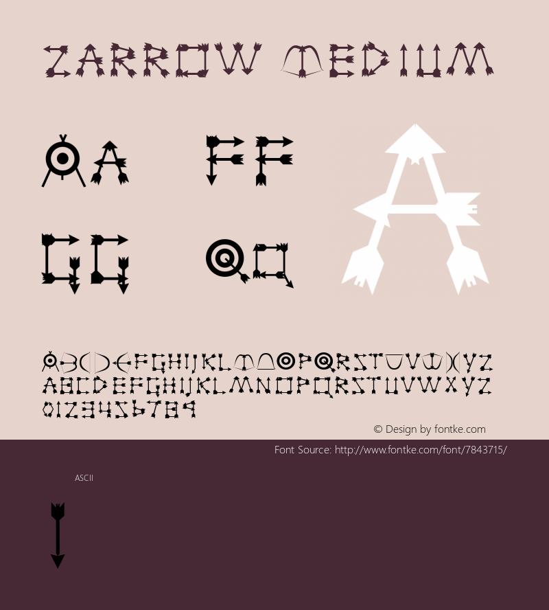 Zarrow Medium 001.001 Font Sample