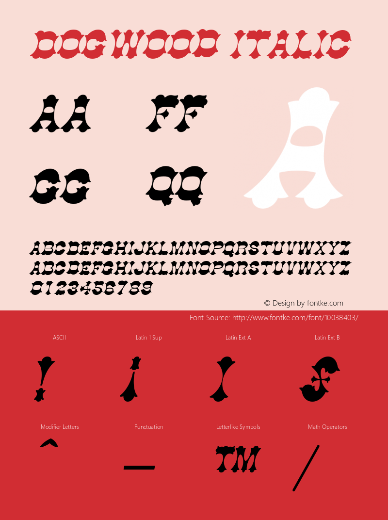 Dogwood Italic The IMSI MasterFonts Collection, tm 1995 IMSI Font Sample