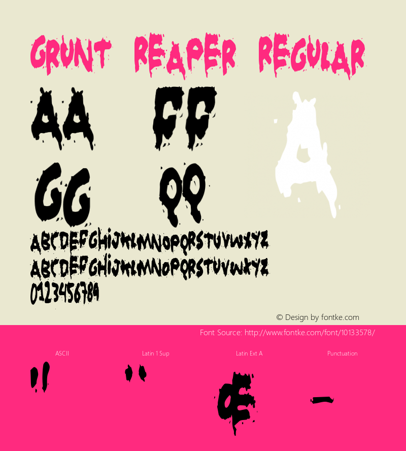 Grunt Reaper Regular 2 Font Sample