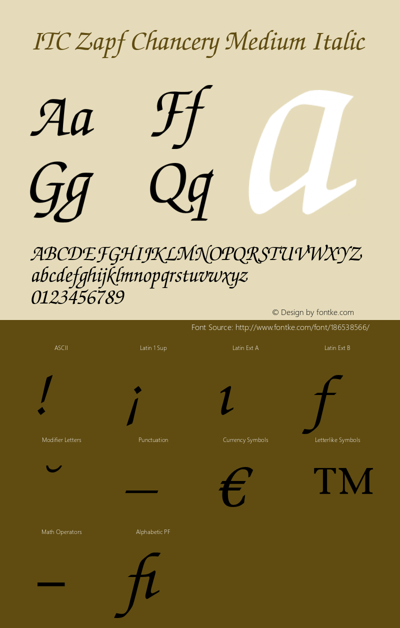 ZapfChancery-MediumItalic 003.001图片样张