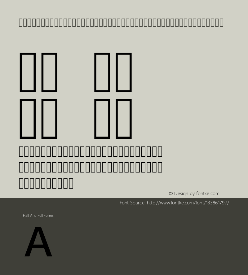 NotoSansHK-Medium-Alphabetic Version 1.0图片样张