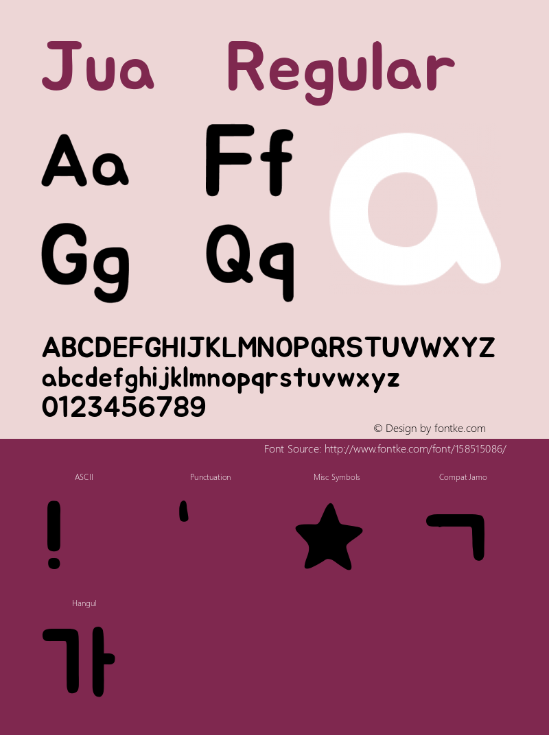 Jua Regular Version 1.00 Font Sample