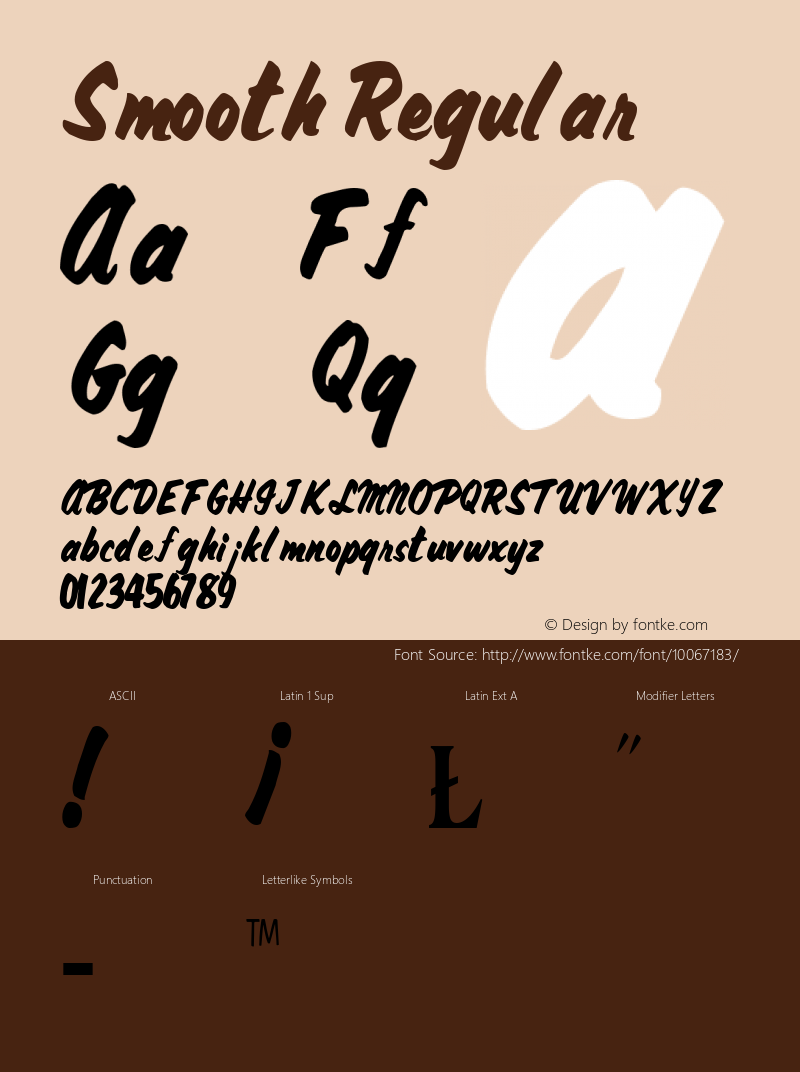 Smooth Regular Altsys Metamorphosis:11/13/94 Font Sample