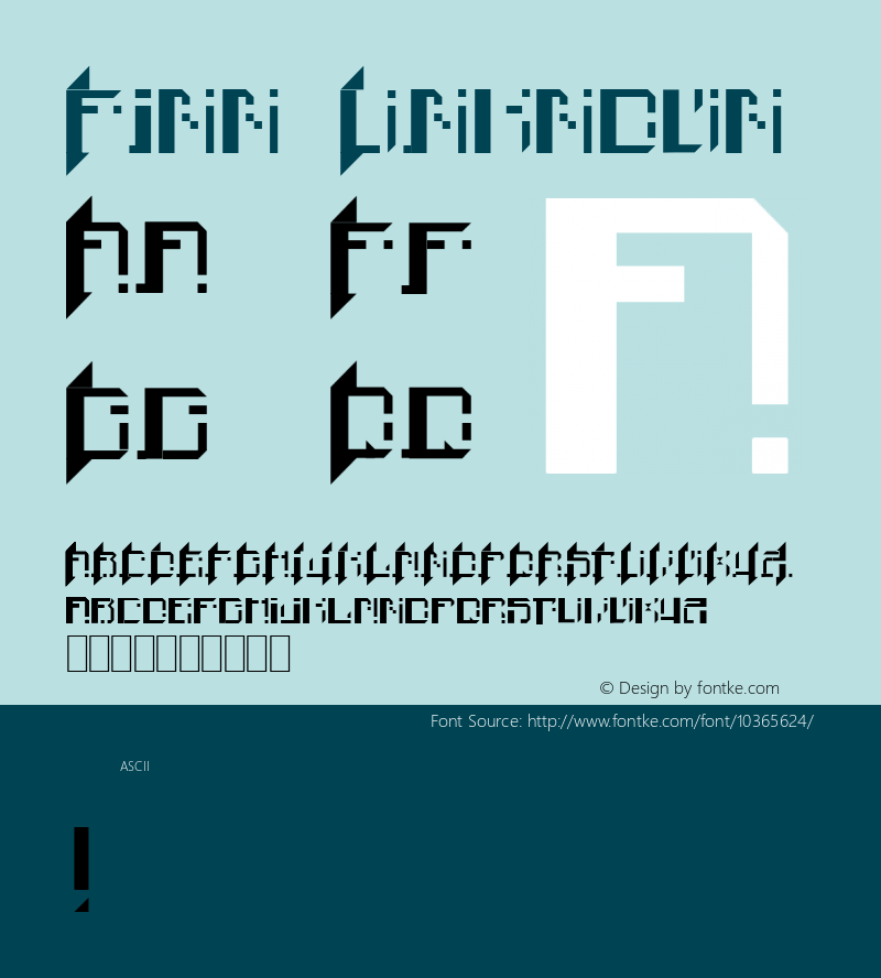 Finn Unknown 1.0 Wed Jun 11 15:32:03 1997 Font Sample