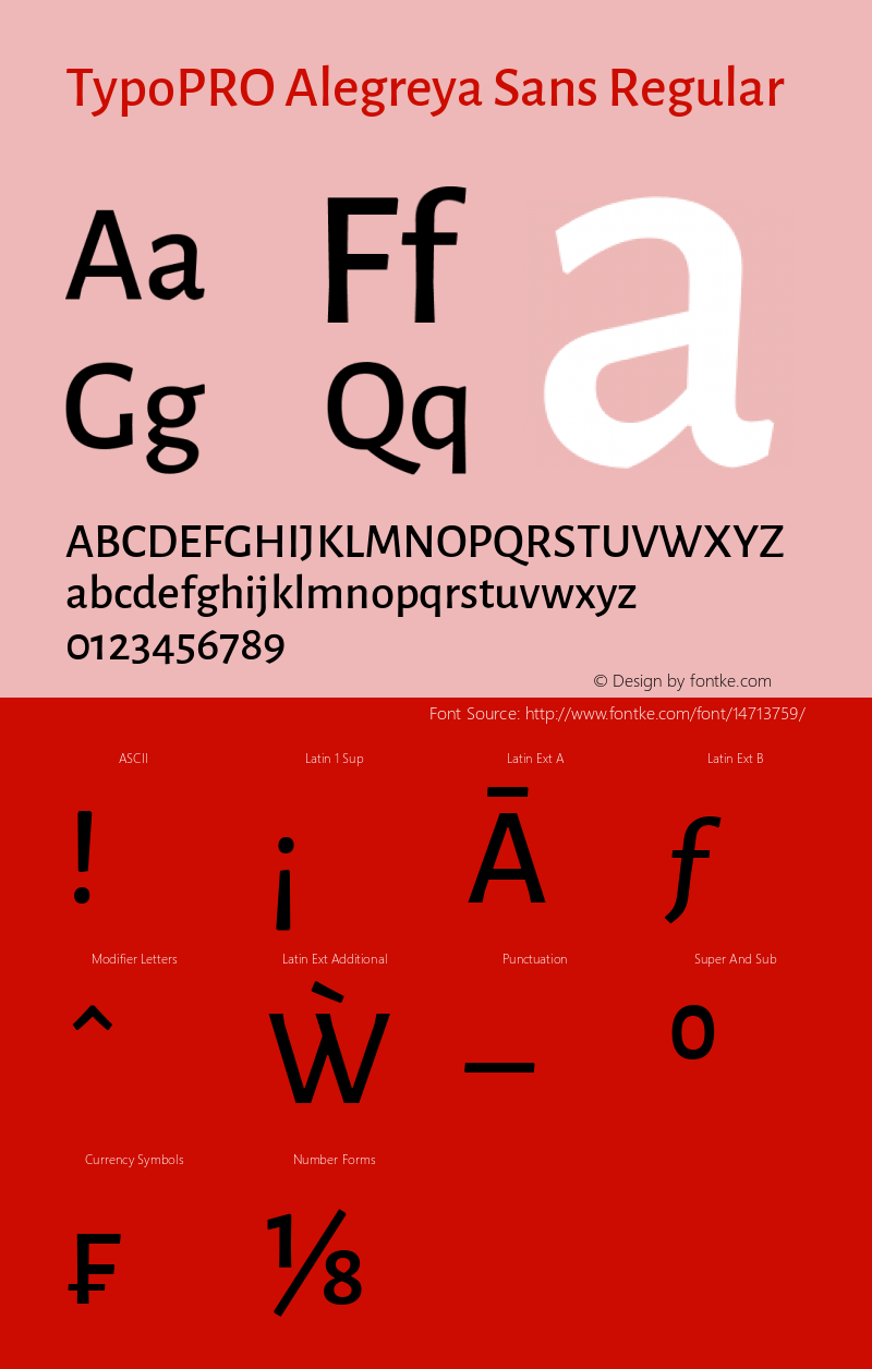 TypoPRO Alegreya Sans Regular Version 1.000;PS 001.000;hotconv 1.0.70;makeotf.lib2.5.58329 DEVELOPMENT Font Sample