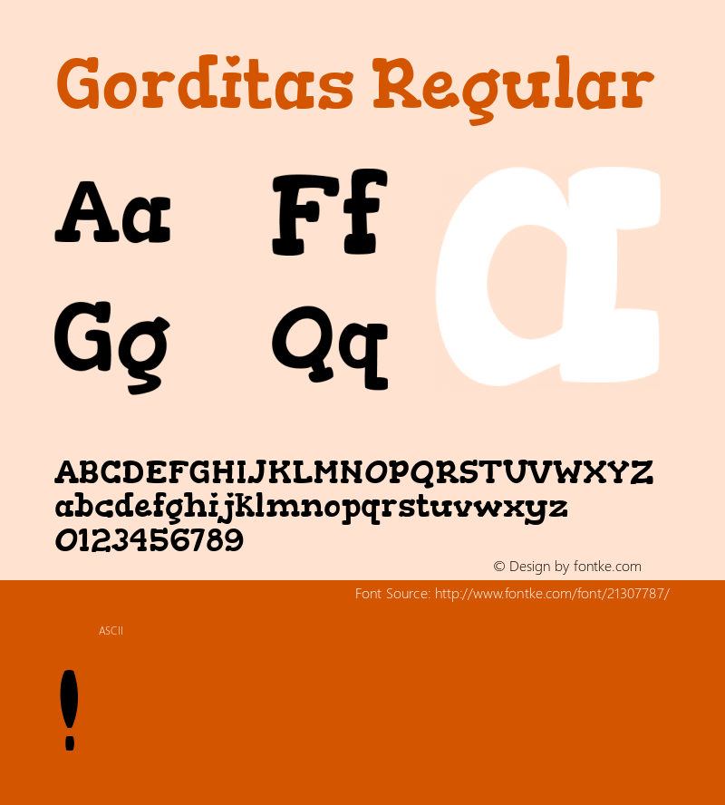 Gorditas Regular  Font Sample