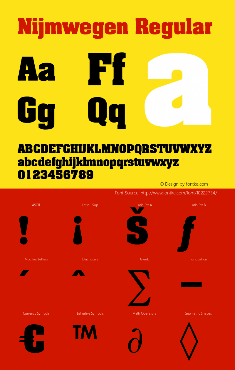 Nijmwegen Regular Brendel            :10.12.1994 Font Sample