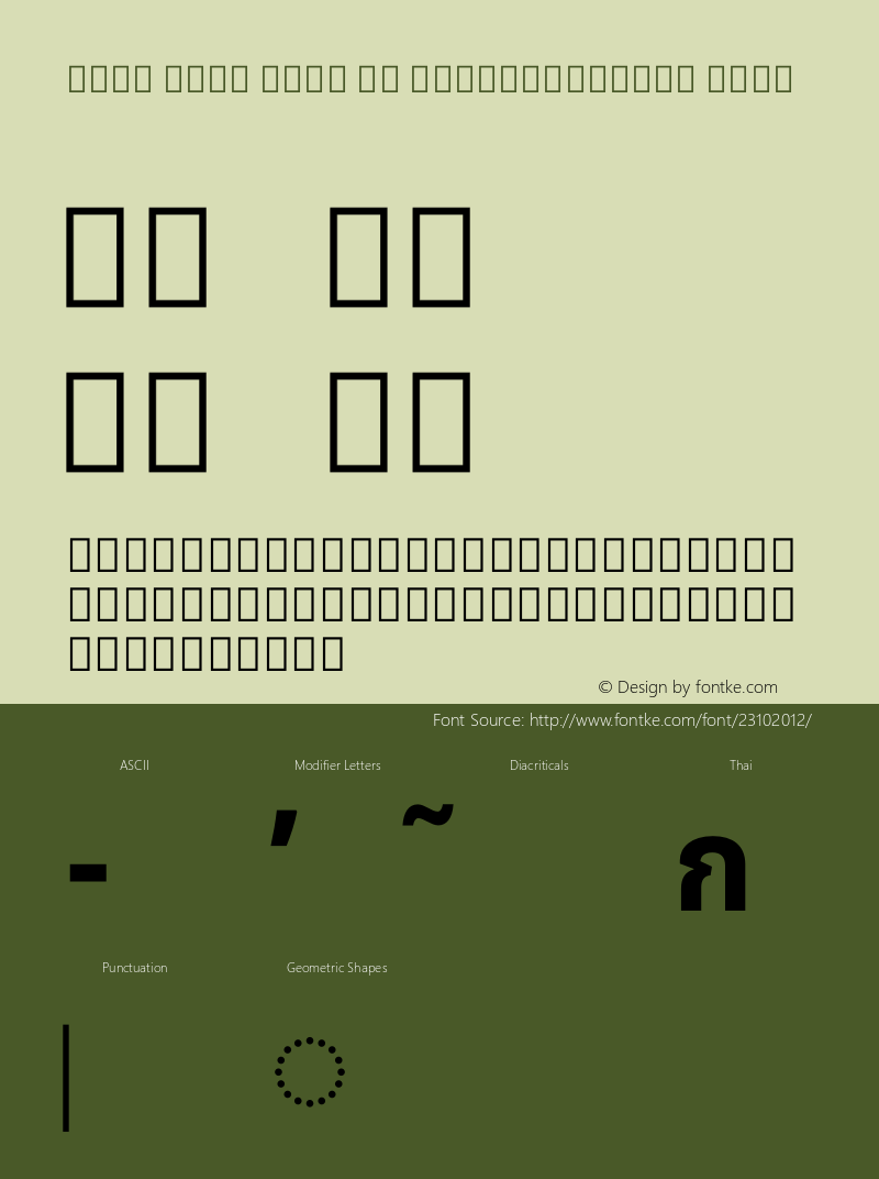 Noto Sans Thai UI SemiCondensed Bold Version 1.902 Font Sample