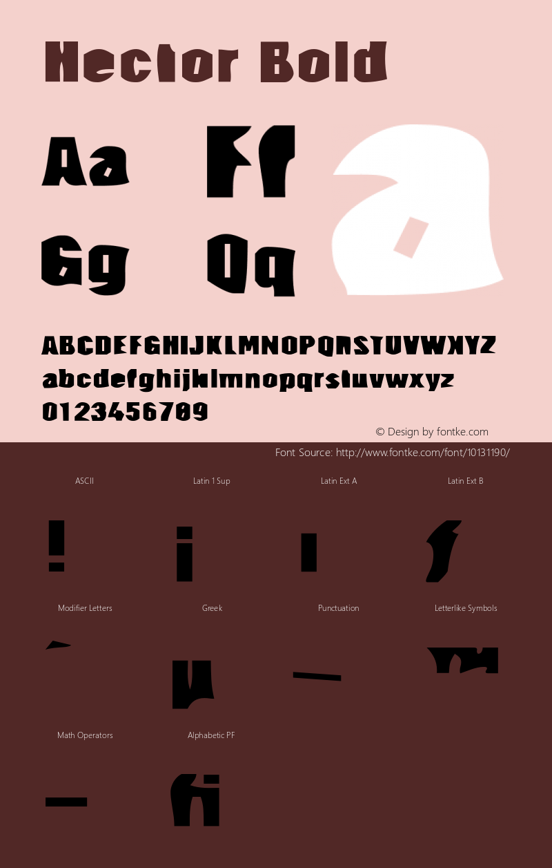 Hector Bold 001.000 Font Sample