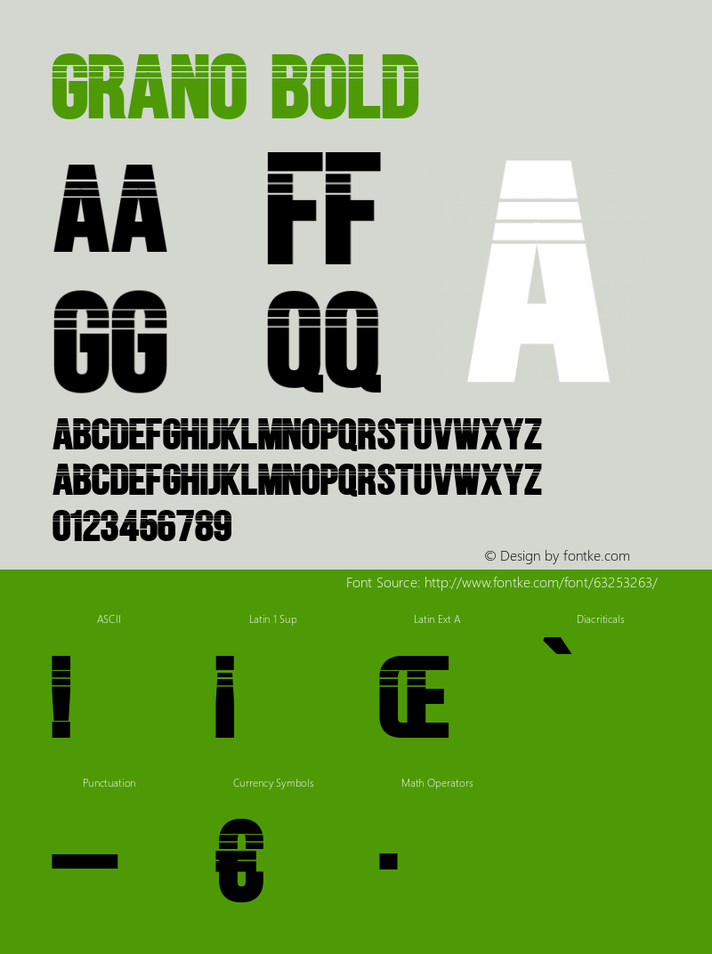 Grano Bold Version 1.00;May 12, 2020;FontCreator 12.0.0.2525 64-bit Font Sample