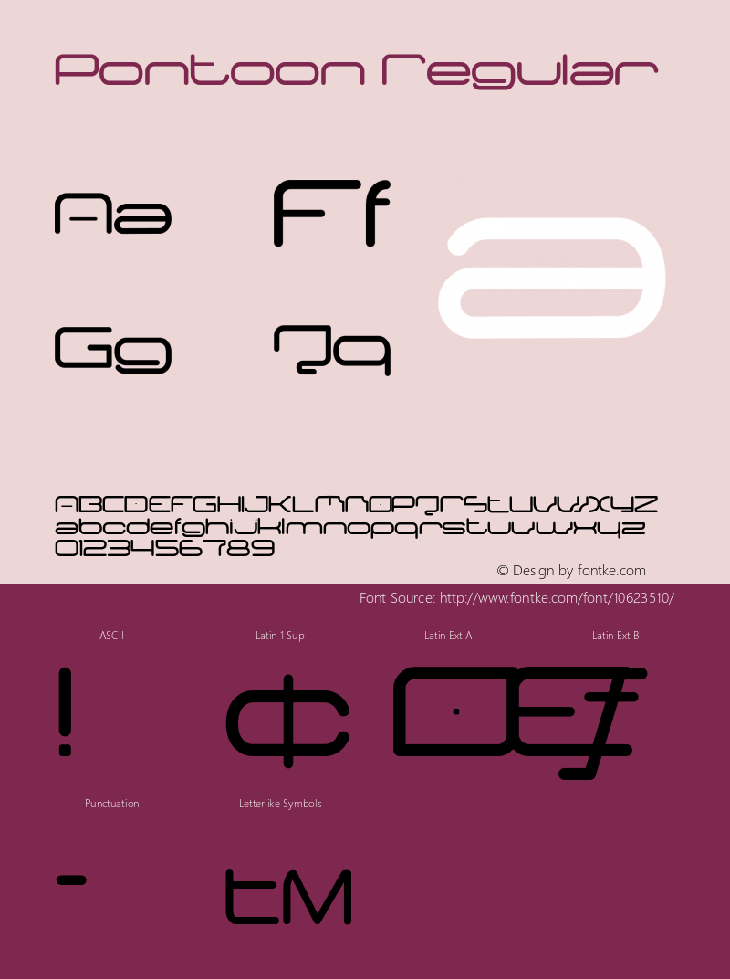 Pontoon Regular Macromedia Fontographer 4.1.5 8/9/04;com.myfonts.phatphonts.pontoon.pontoon.wfkit2.2gjo Font Sample