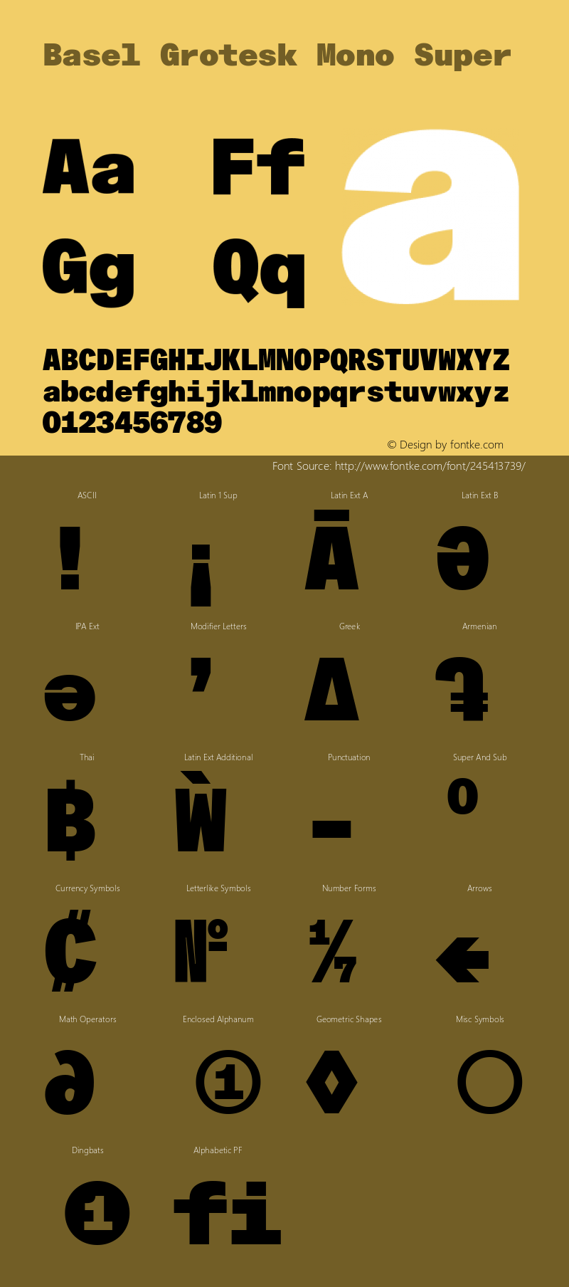 Basel Grotesk Mono Super Version 1.005图片样张