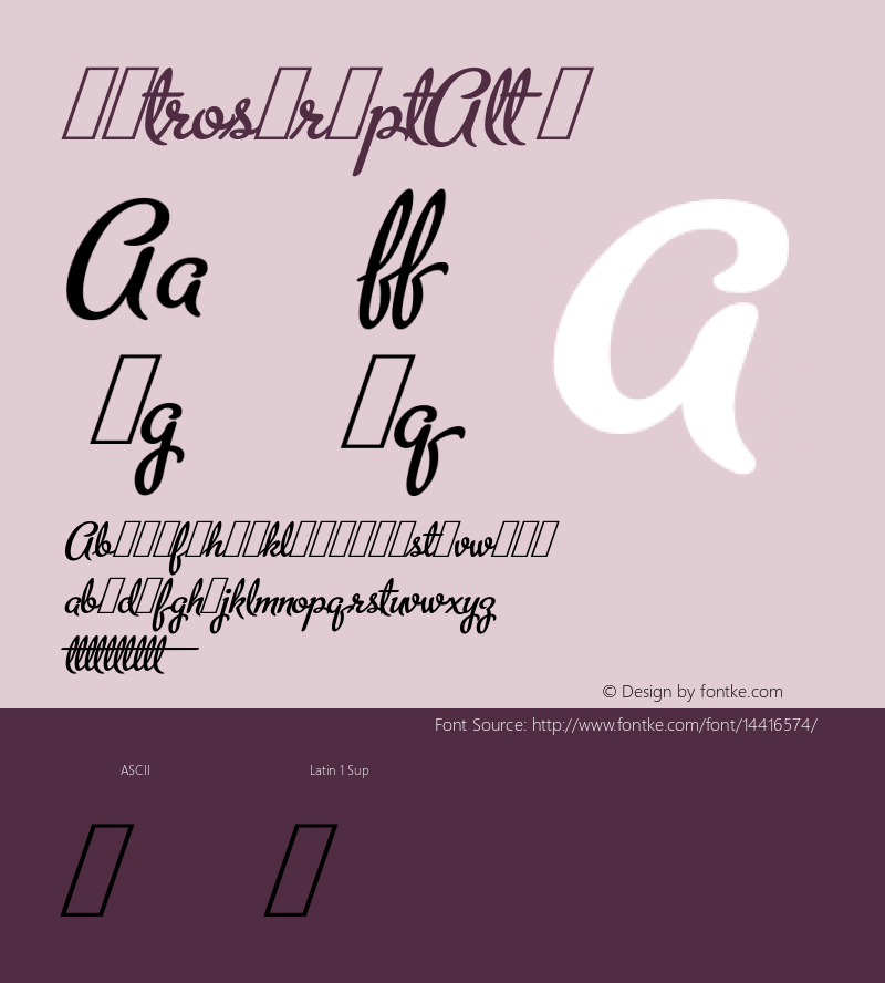 MetroScriptAlt ☞ 1.000;com.myfonts.alphabetsoup.metroscript.alt.wfkit2.32hH Font Sample