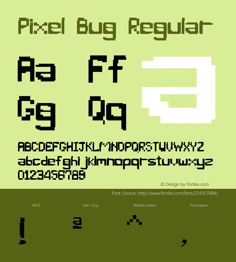 PixelBug Version 001.001图片样张