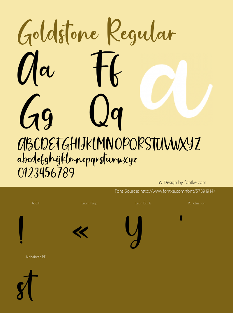 Goldstone Version 1.003;Fontself Maker 3.5.1 Font Sample
