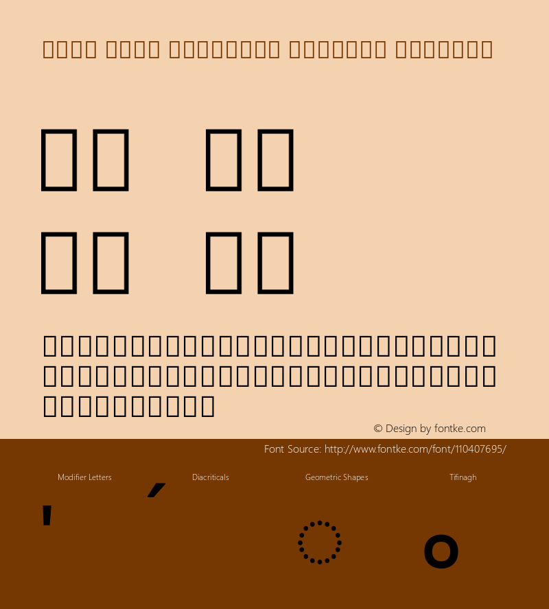 Noto Sans Tifinagh Ahaggar Regular Version 2.002; ttfautohint (v1.8.3) -l 8 -r 50 -G 200 -x 14 -D tfng -f none -a qsq -X 