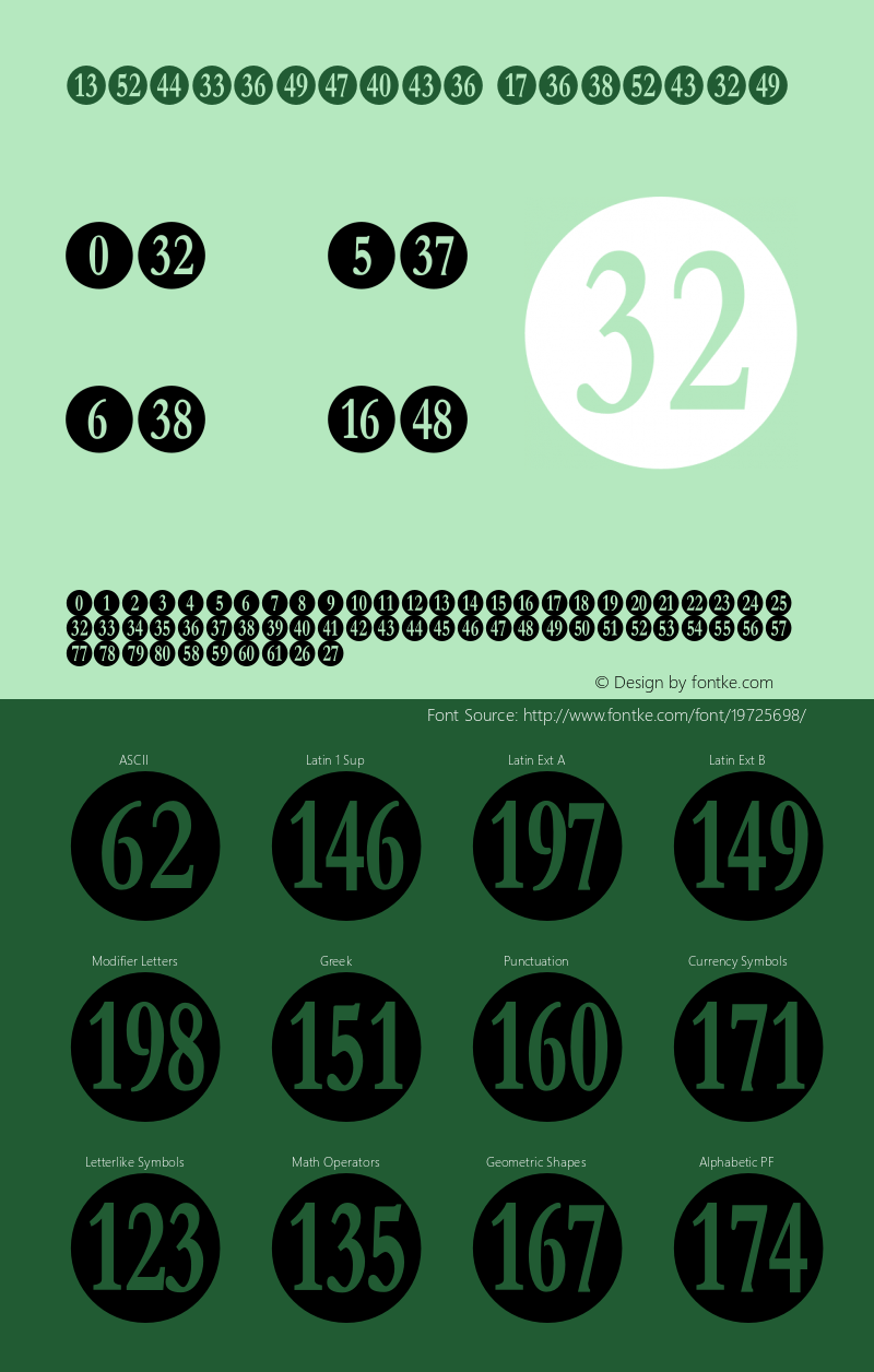 Numberpile-Regular Version 3.101 Font Sample