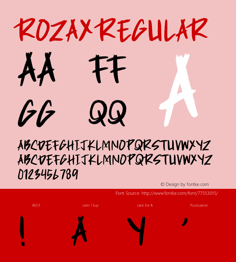 Rozax Version 1.004;Fontself Maker 3.5.1 Font Sample