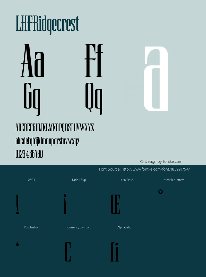 ☞LHFRidgecrest (1.1);com.myfonts.letterheadfonts.lhf-ridgecrest.regular.wfkit2.3QKJ图片样张