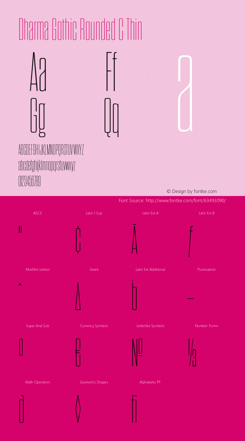 DharmaGothicRndC-Thin Version 1.000;PS 001.000;hotconv 1.0.88;makeotf.lib2.5.64775 Font Sample