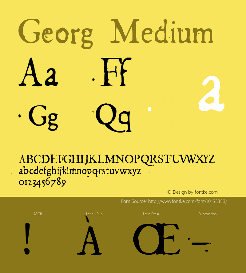 Georg Medium 001.000 Font Sample