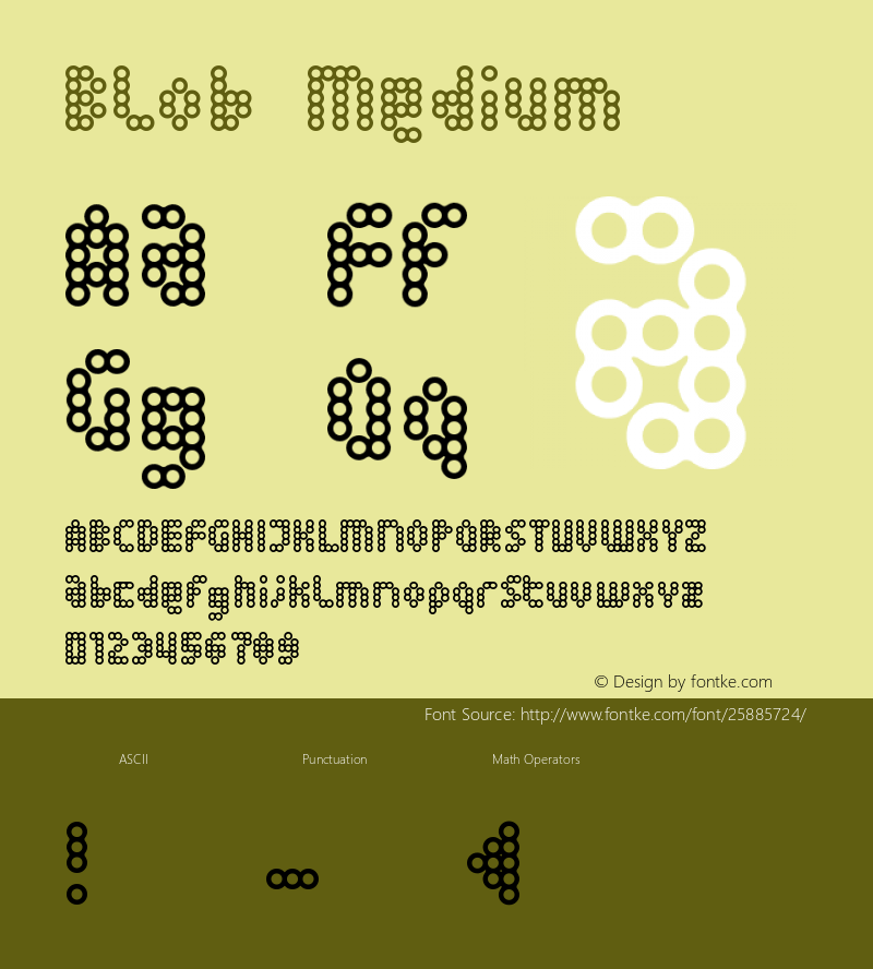 Blob Version 001.000 Font Sample