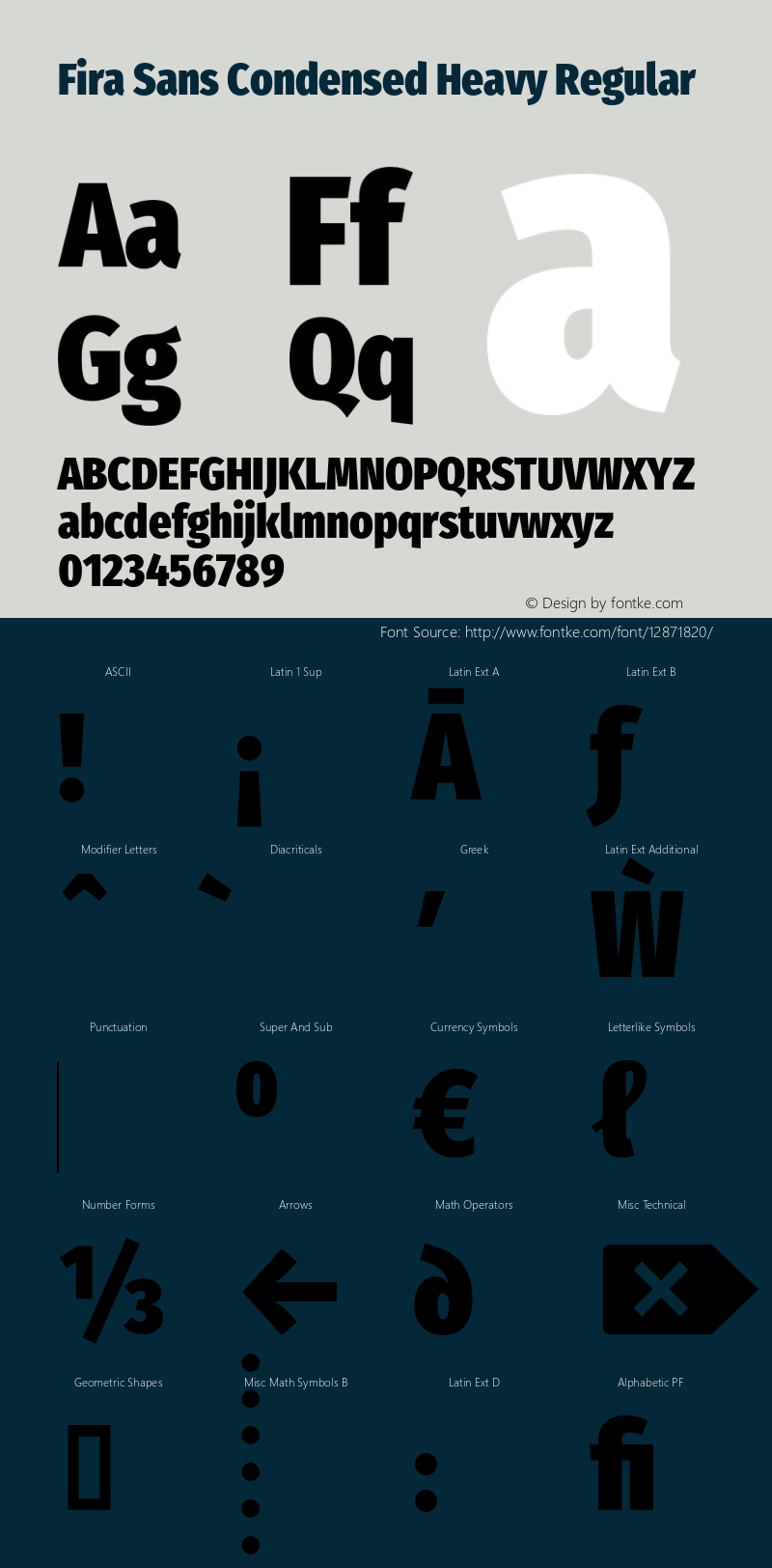 Fira Sans Condensed Heavy Regular Version 4.202;PS 004.202;hotconv 1.0.88;makeotf.lib2.5.64775 Font Sample