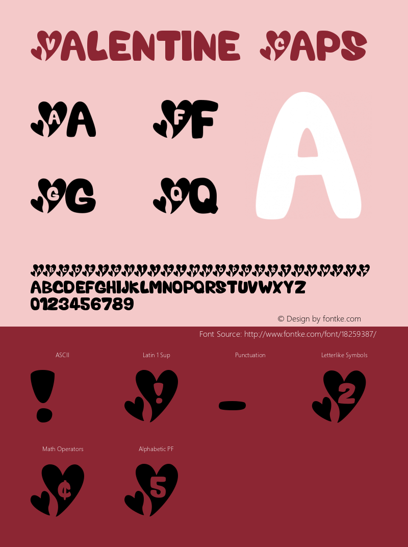 Valentine Caps Version Macromedia Fontograp Font Sample