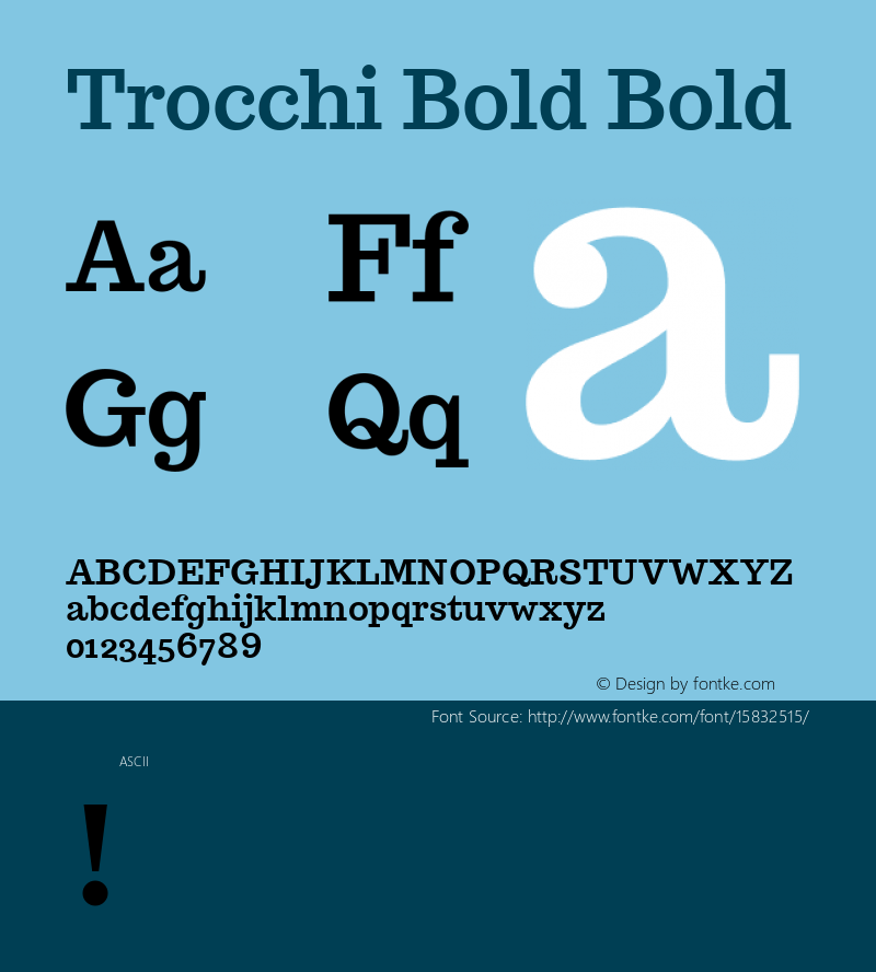Trocchi Bold Bold Version 1.000;PS (version unavailable);hotconv 1.0.57;makeotf.lib2.0.21895 DEVELOPMENT; ttfautohint (v1.4.1) Font Sample