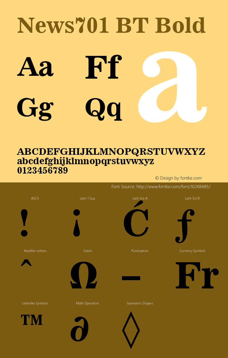 News701 BT Bold mfgpctt-v1.57 Thursday, February 18, 1993 3:49:39 pm (EST) Font Sample