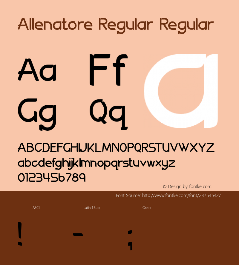 AllenatoreRegular Version 1.00;January 2, 2019;FontCreator 11.5.0.2427 64-bit Font Sample