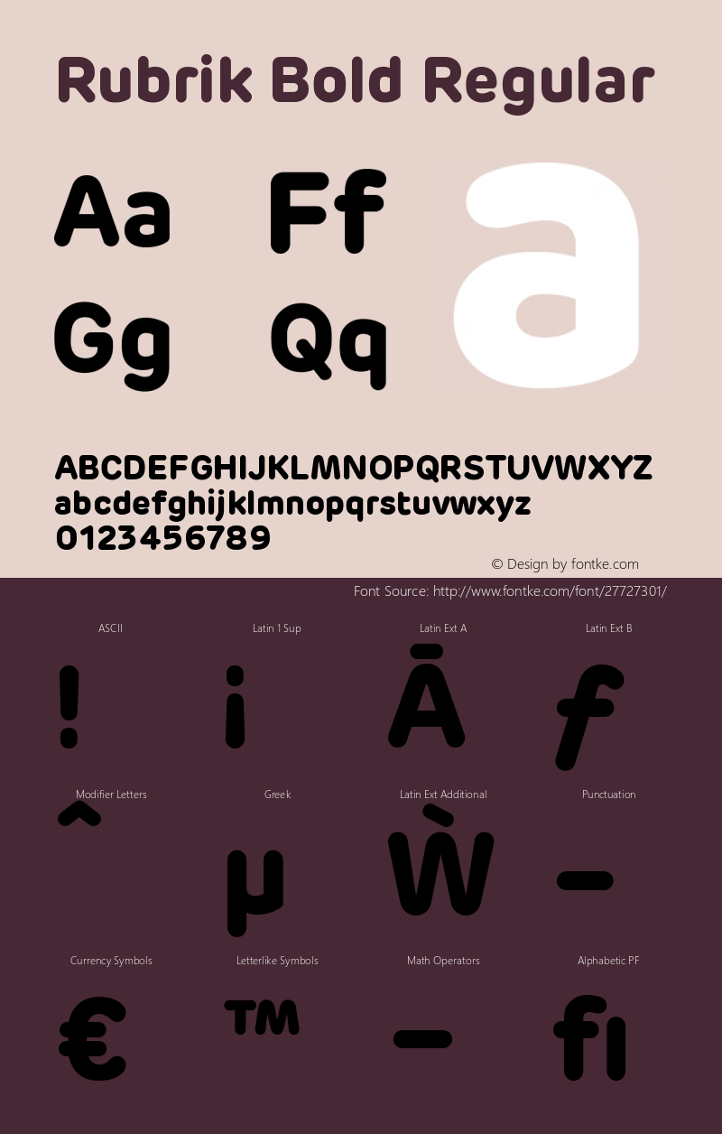 RubrikBold Version 001.001;com.myfonts.newlyn.rubrik.bold.wfkit2.3RGS Font Sample