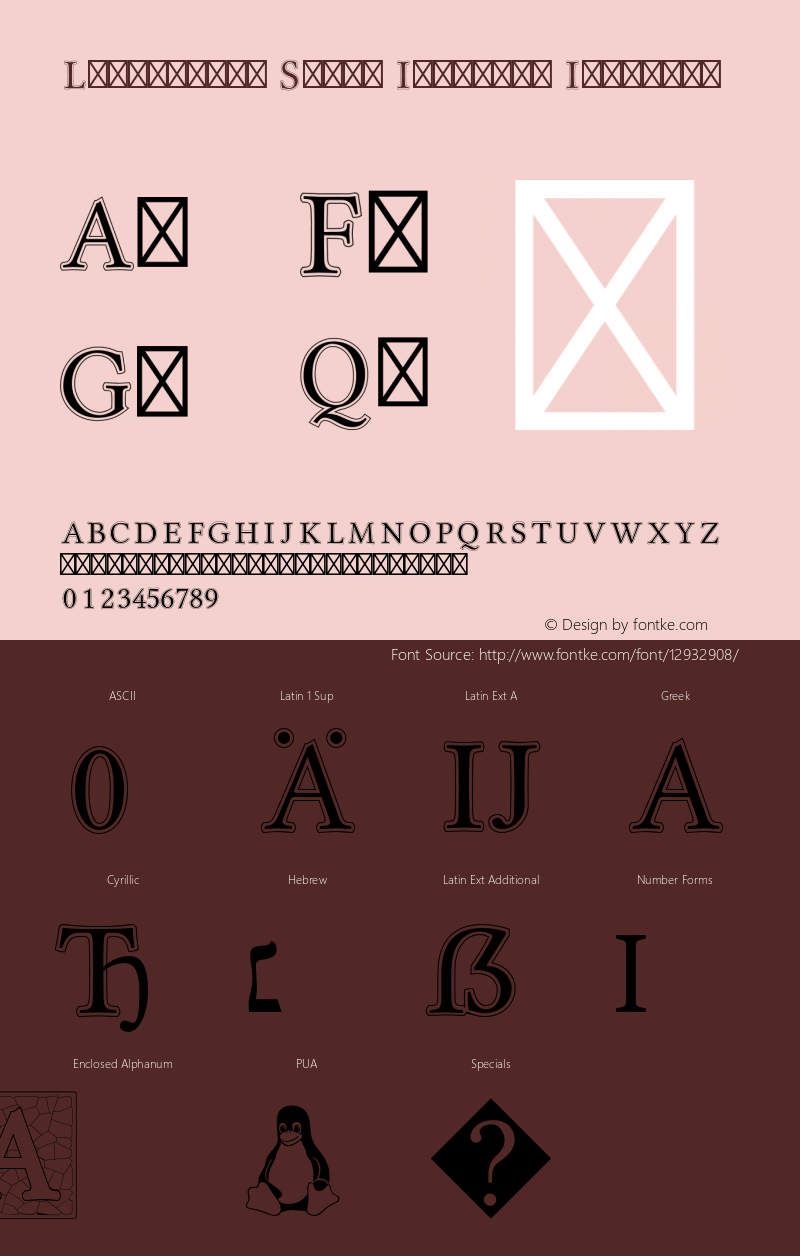 Libertinus Serif Initials Initials Version 6.1 Font Sample