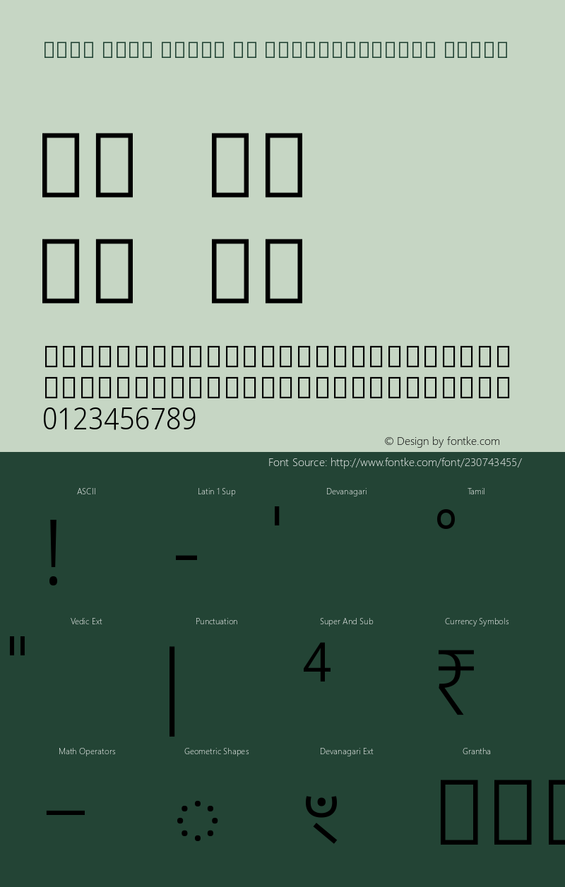 Noto Sans Tamil UI SemiCondensed Light Version 2.002图片样张