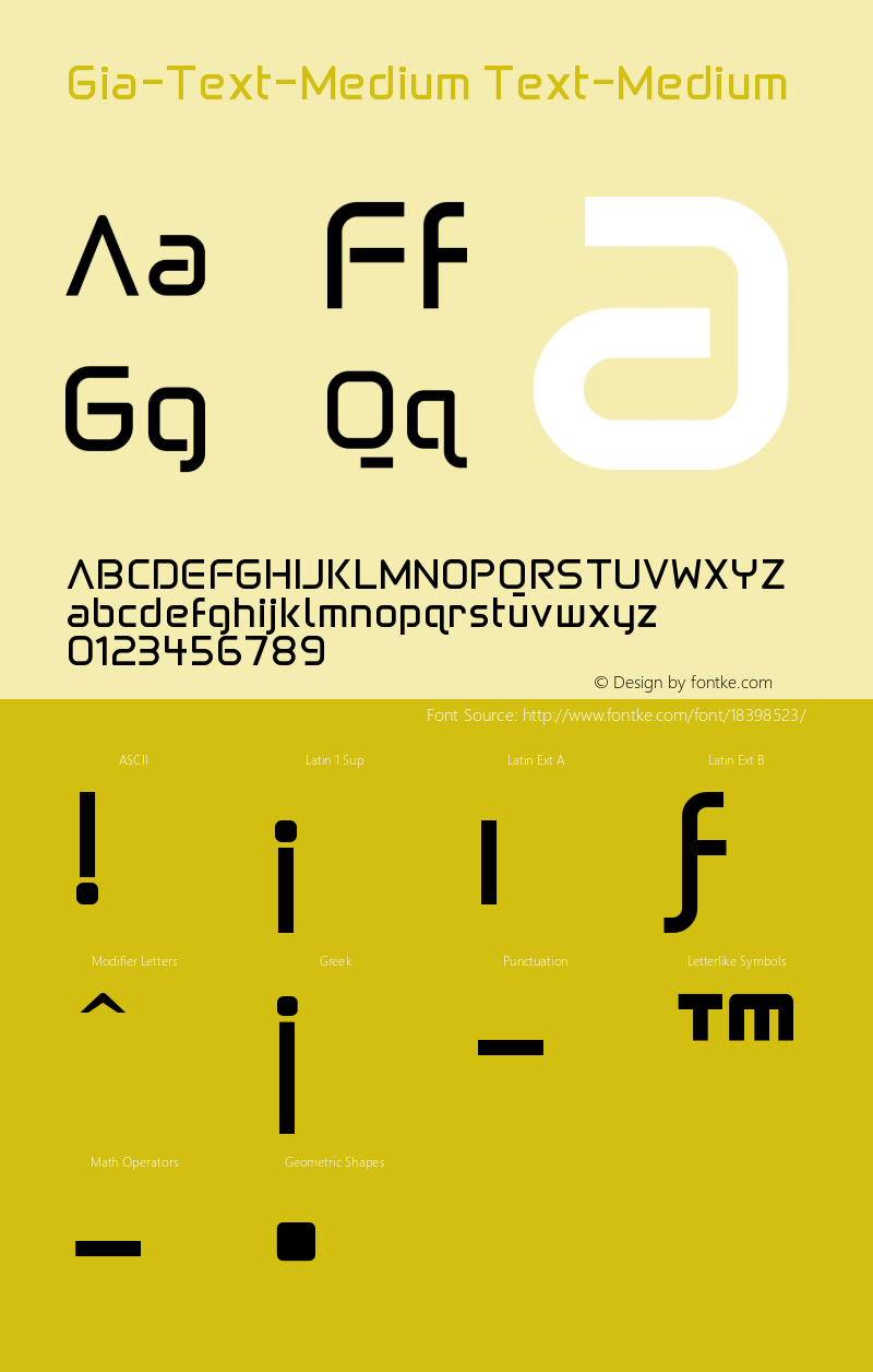 Gia-Text-Medium Text-Medium 001.000 Font Sample