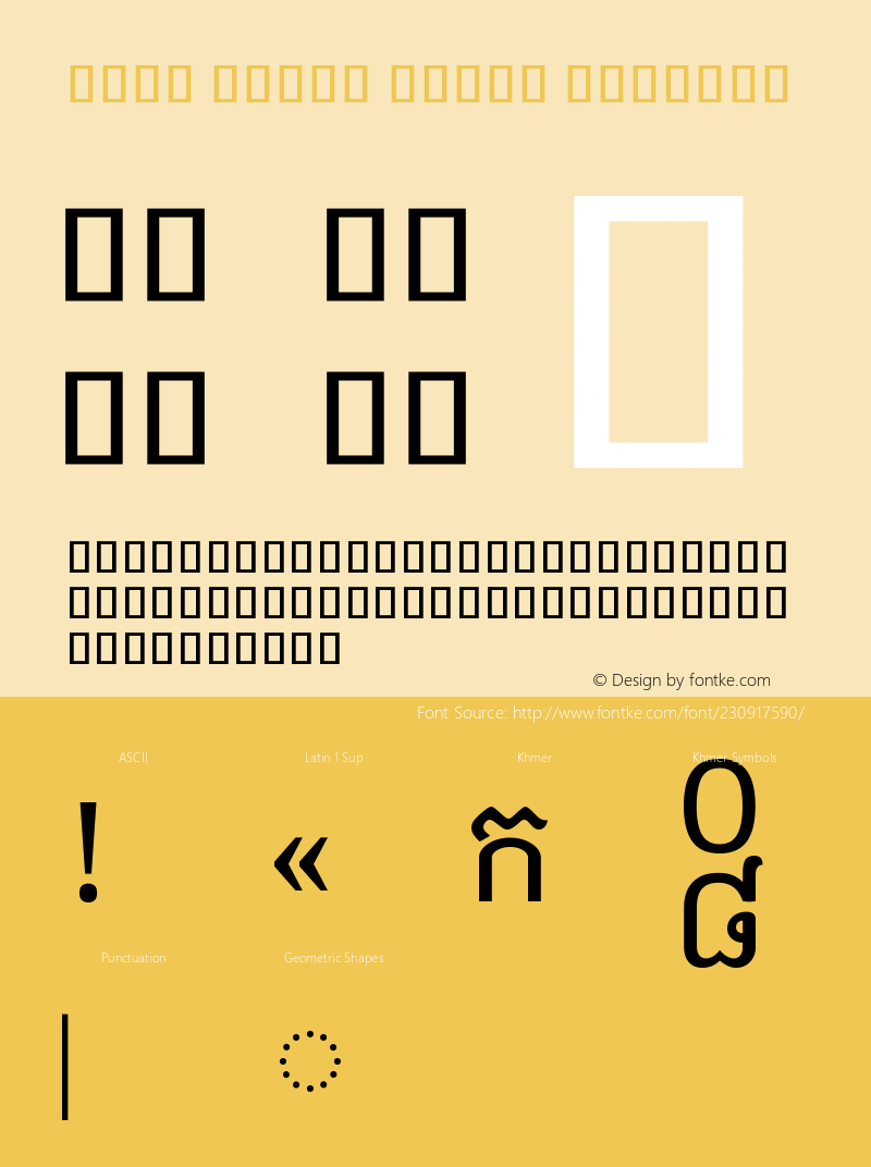Noto Serif Khmer Regular Version 2.002图片样张