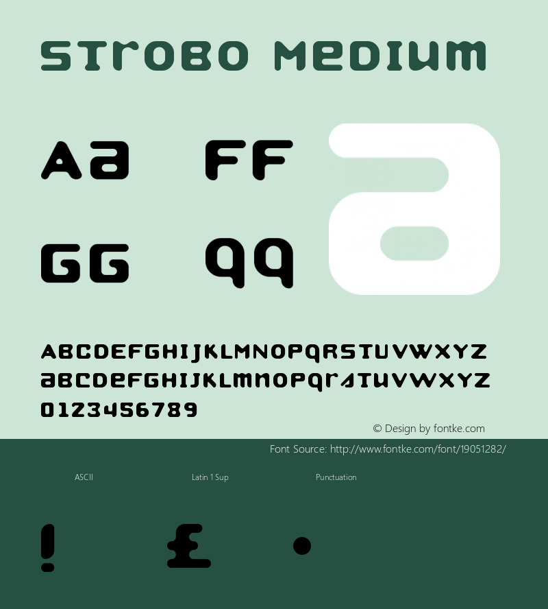 Strobo Medium Version 001.000 Font Sample