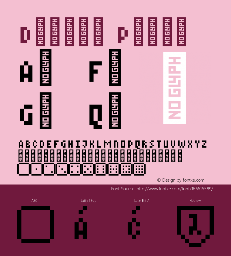 Dicier Pixel Version 1.004;FEAKit 1.0 Font Sample