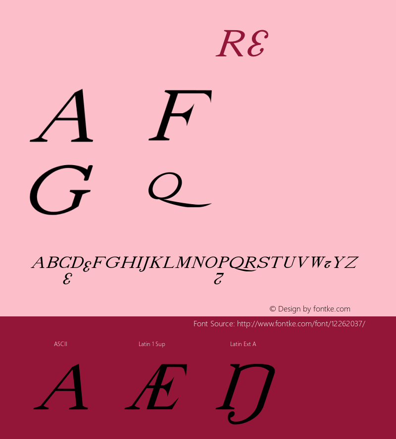 drmdozsl7 Regular Version 001.001 Font Sample