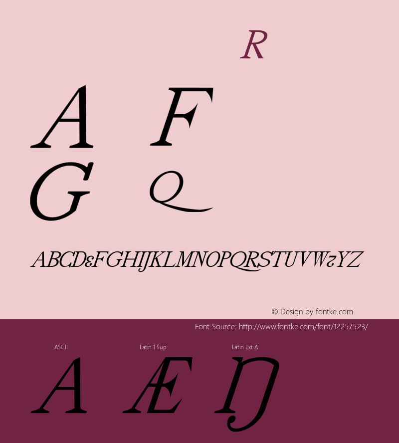 drmdozittc24 Regular Version 001.001 Font Sample