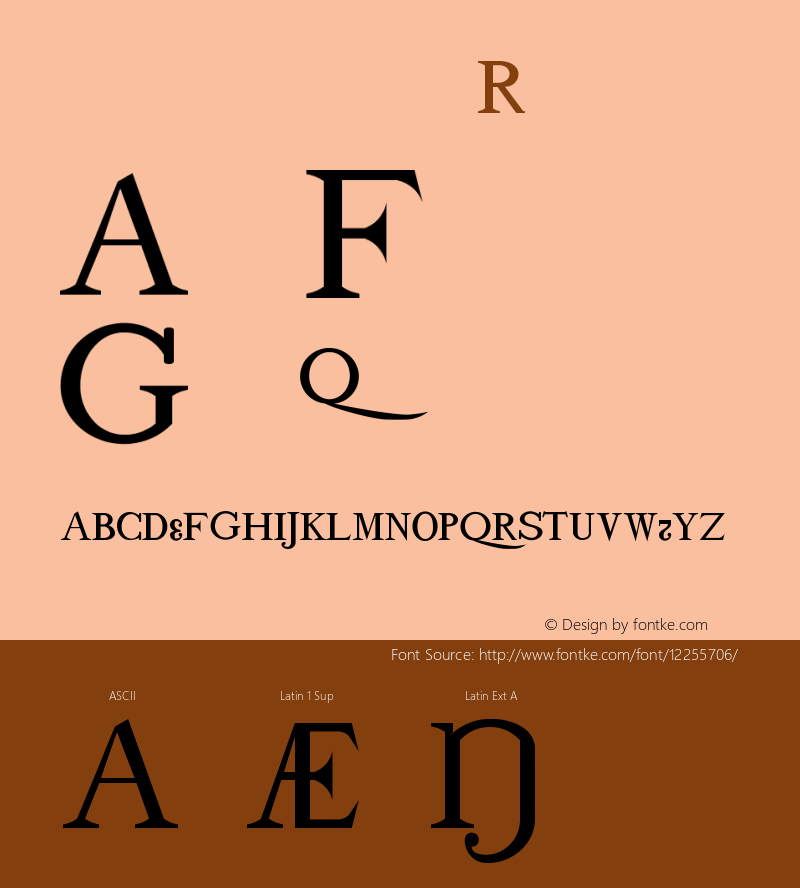 drmdoztcbx11 Regular Version 001.001 Font Sample