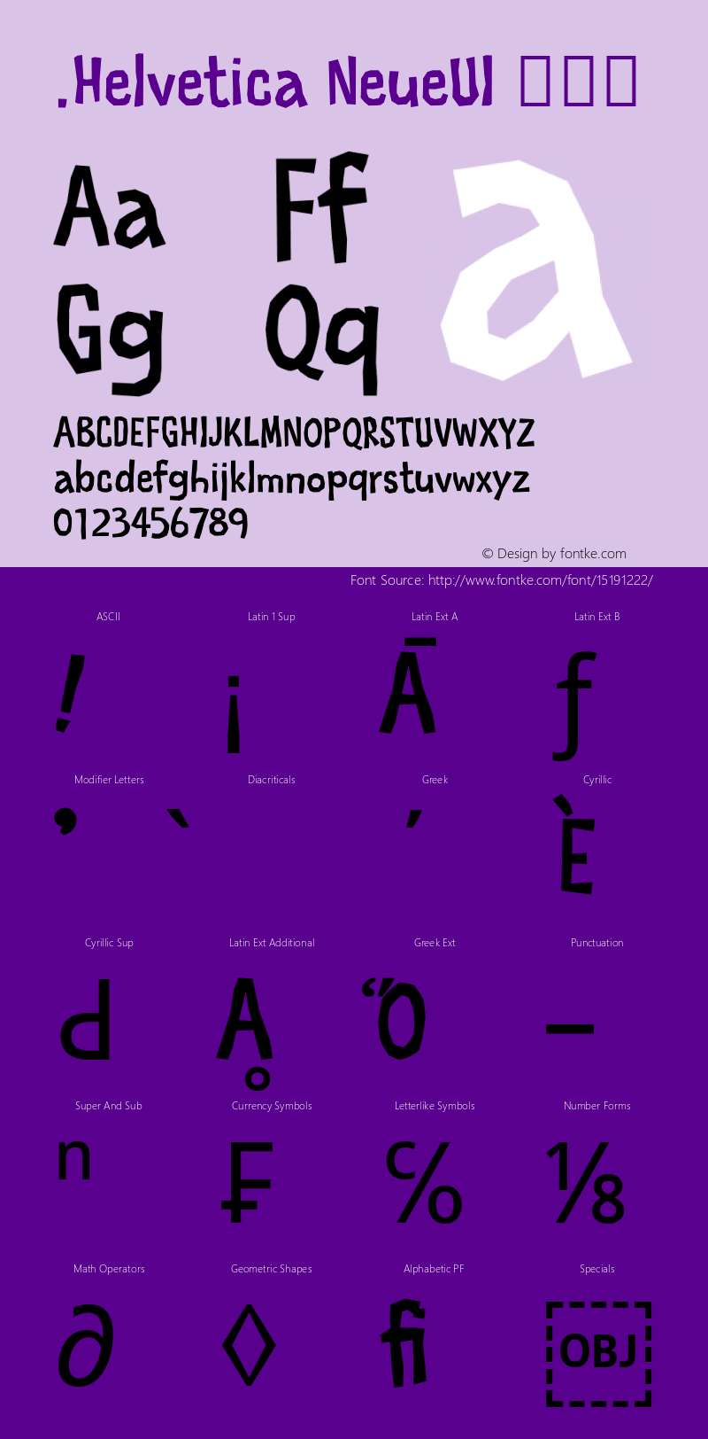 .Helvetica NeueUI 粗斜体 10.0d35e1 Font Sample