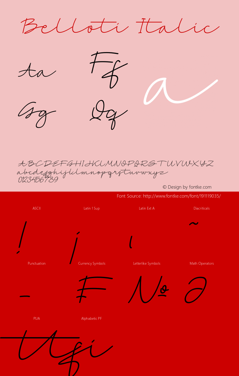 Belloti Italic Version 1.00;December 10, 2021;FontCreator 12.0.0.2525 64-bit图片样张