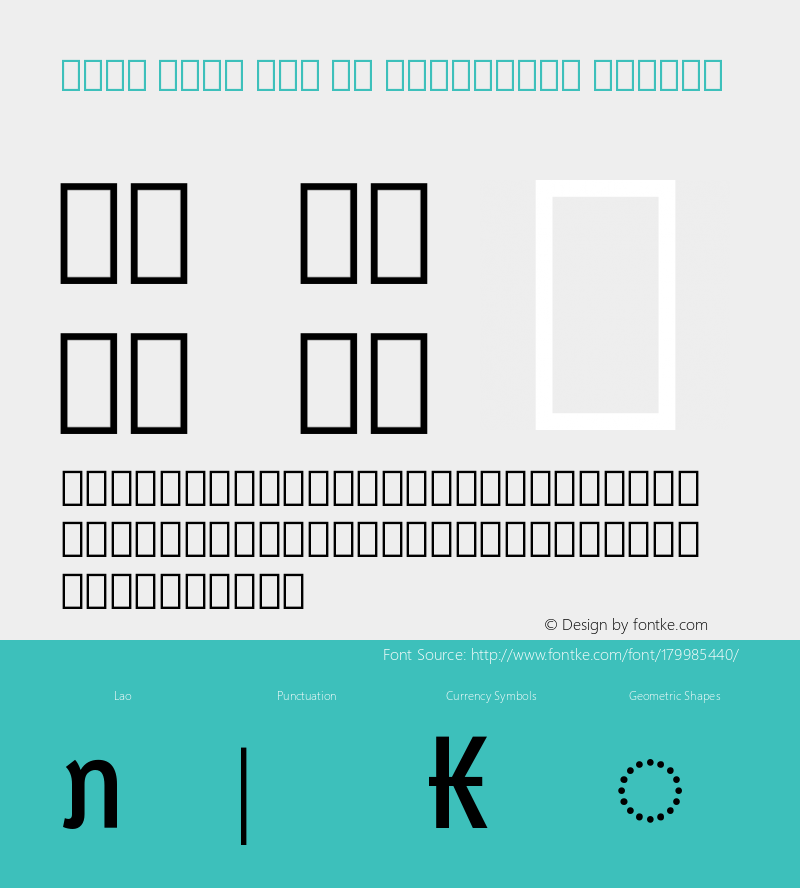 Noto Sans Lao UI Condensed Medium Version 2.000图片样张