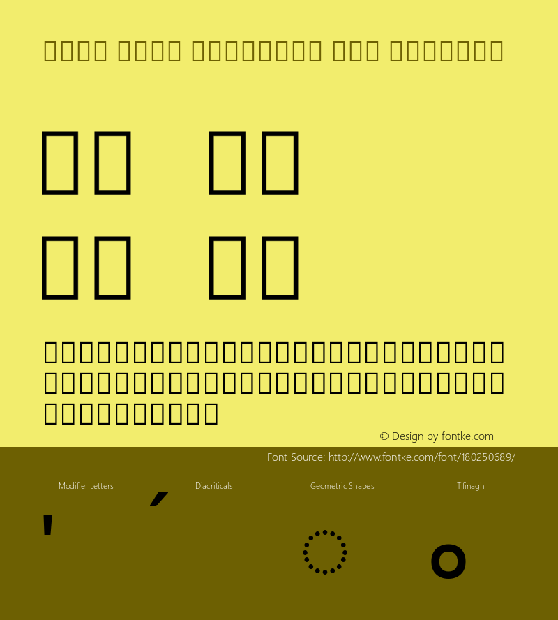 Noto Sans Tifinagh Air Regular Version 2.002; ttfautohint (v1.8.4) -l 8 -r 50 -G 200 -x 14 -D tfng -f none -a qsq -X 